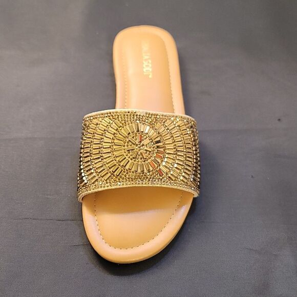 BRAND NEW THALIA SODI RHINESTONE EMBELLISHEDE WOMEN'S SLIDER G1 - Picture 7 of 15